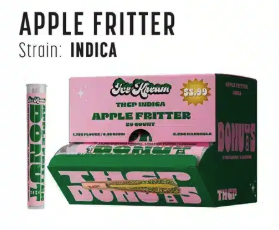 ICE Kream Donut THCP Preroll | 20 CT 2.25G | Apple Fritter (INDICA)